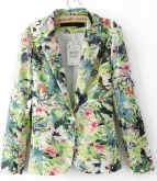 Blazer Tropical Printed