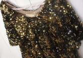Mini Blusa Paetês Gold